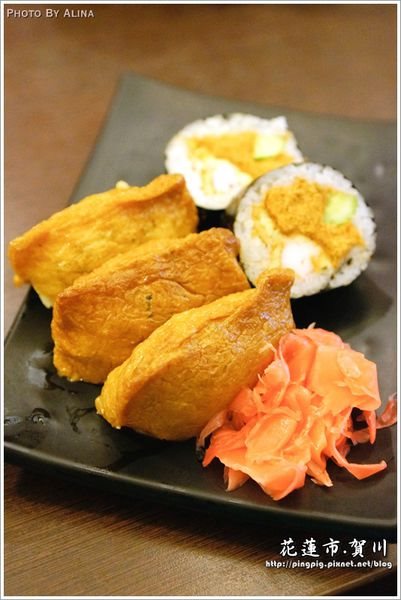【花蓮食記】賀川壽司屋｜新鮮又大顆的生魚片握壽司