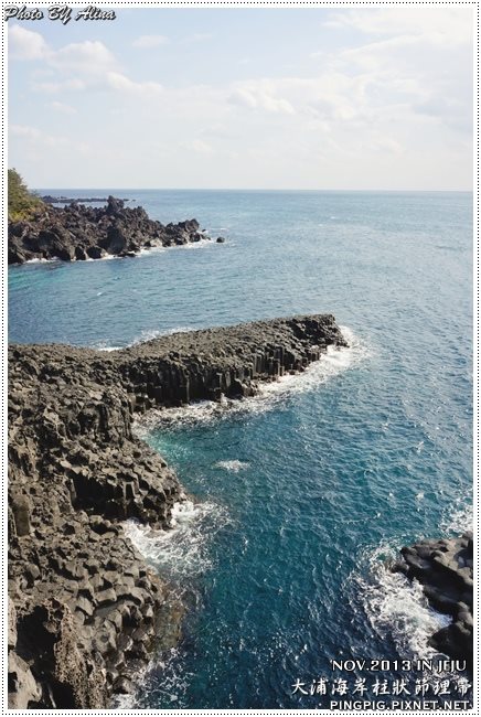 【濟州島景點】西歸浦 中文觀光區 大浦海岸柱狀節理帶火山岩