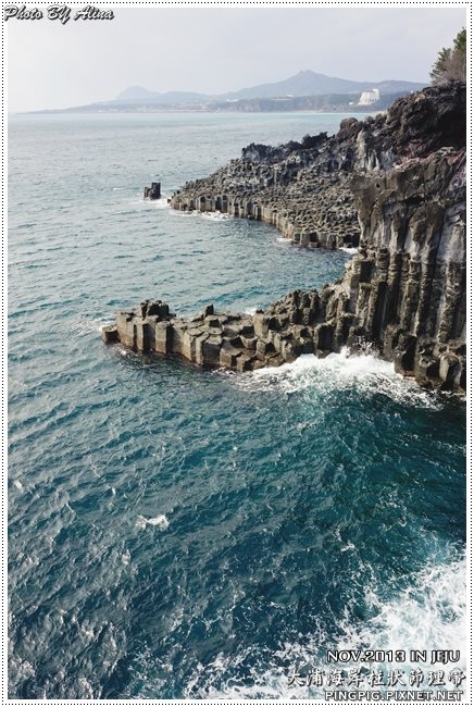 【濟州島景點】西歸浦 中文觀光區 大浦海岸柱狀節理帶火山岩