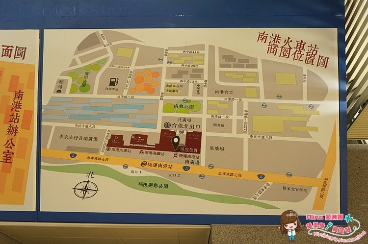 南港火車站商圈位置圖