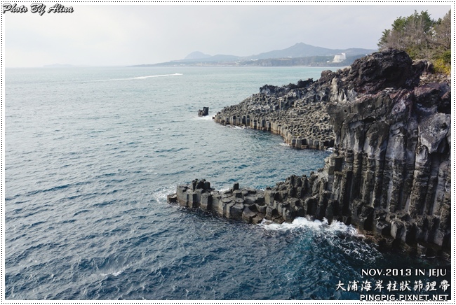 【濟州島景點】西歸浦 中文觀光區 大浦海岸柱狀節理帶火山岩