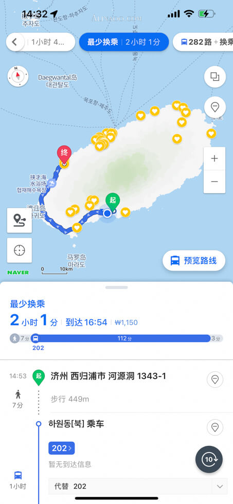 濟州島地圖導航
