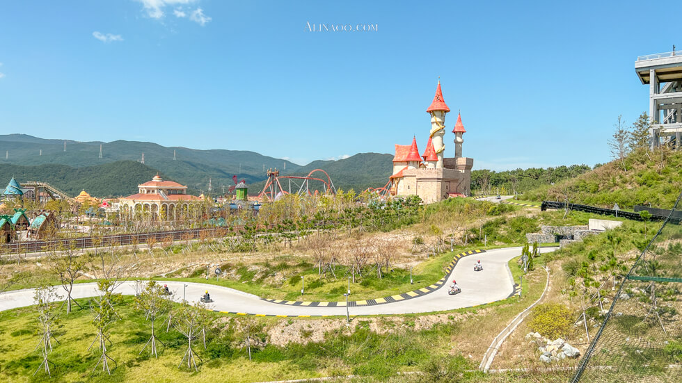 【釜山景點】釜山斜坡滑車 Skyline Luge 超好玩,親子玩也可以